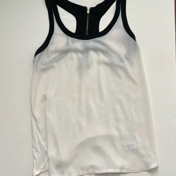 Express Tank Top Medium Mixed Media Sleeveless Old Money Minimalist Quiet Luxury - Picture 6 of 8